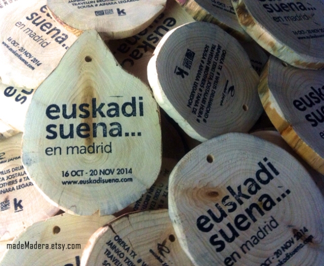 Rodajas Madera Wood Slices Euskadi Madrid Festival Oreka TK1